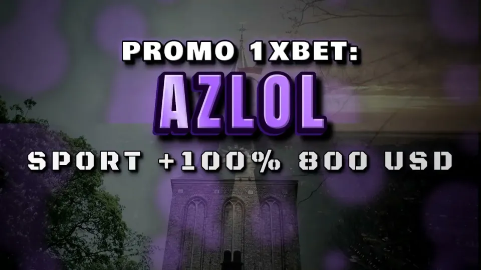 What does the 1xBet promo code AZLOL give new players on their first deposit?